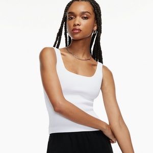 Sculpt Knit Squareneck Tank